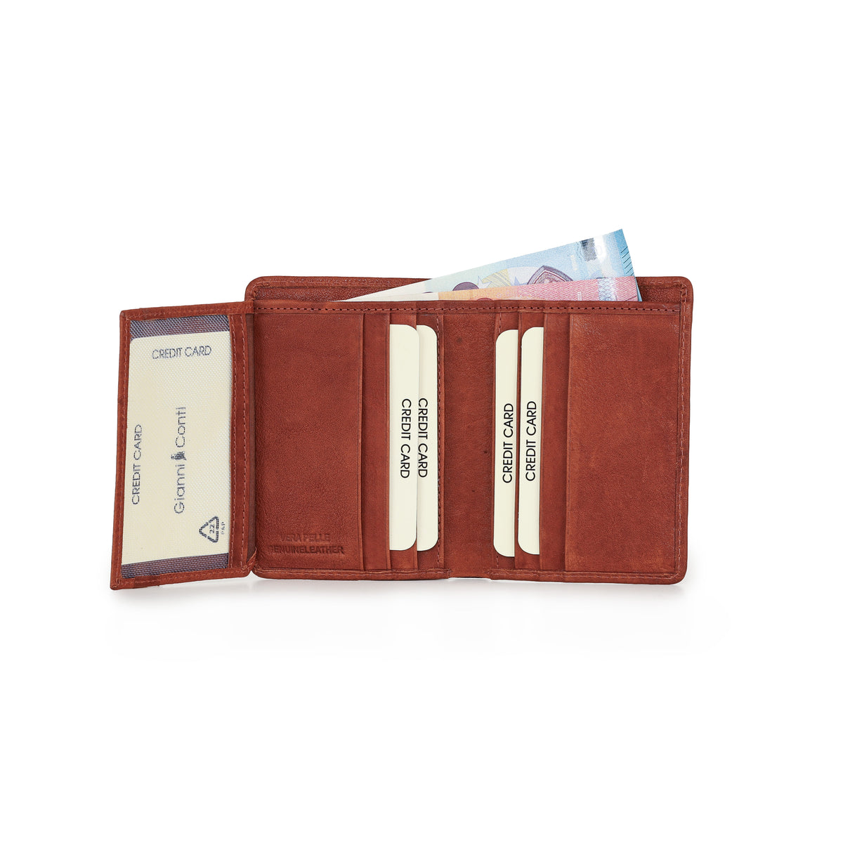 Portafoglio Damian Cognac