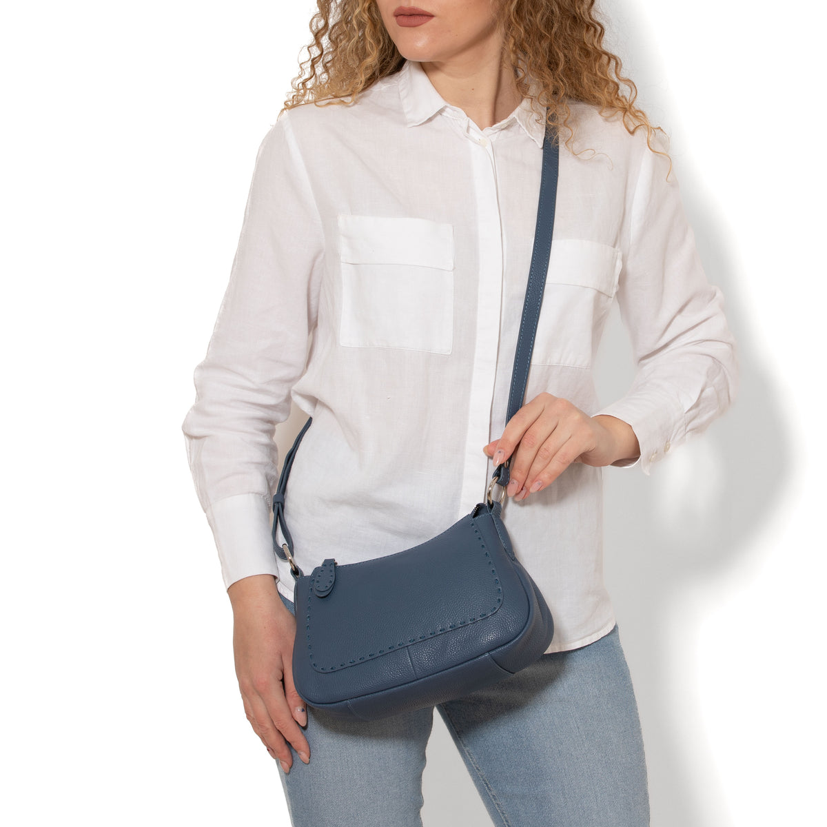 BORSA A TRACOLLA PENELOPE Blu