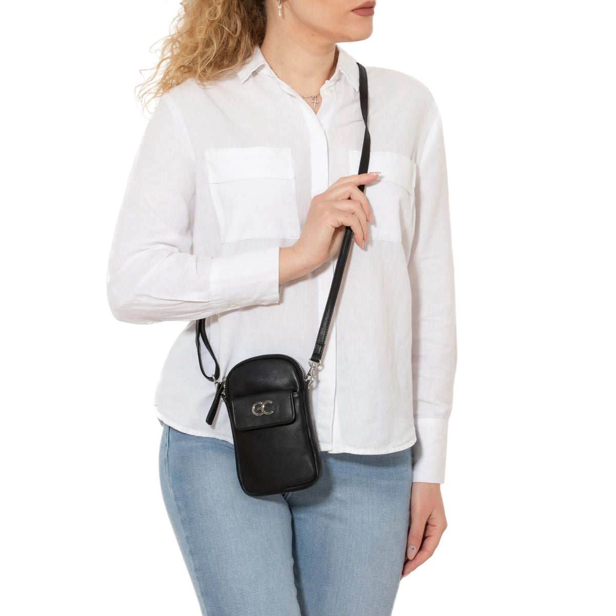 Borsa a tracolla Ambra Nero
