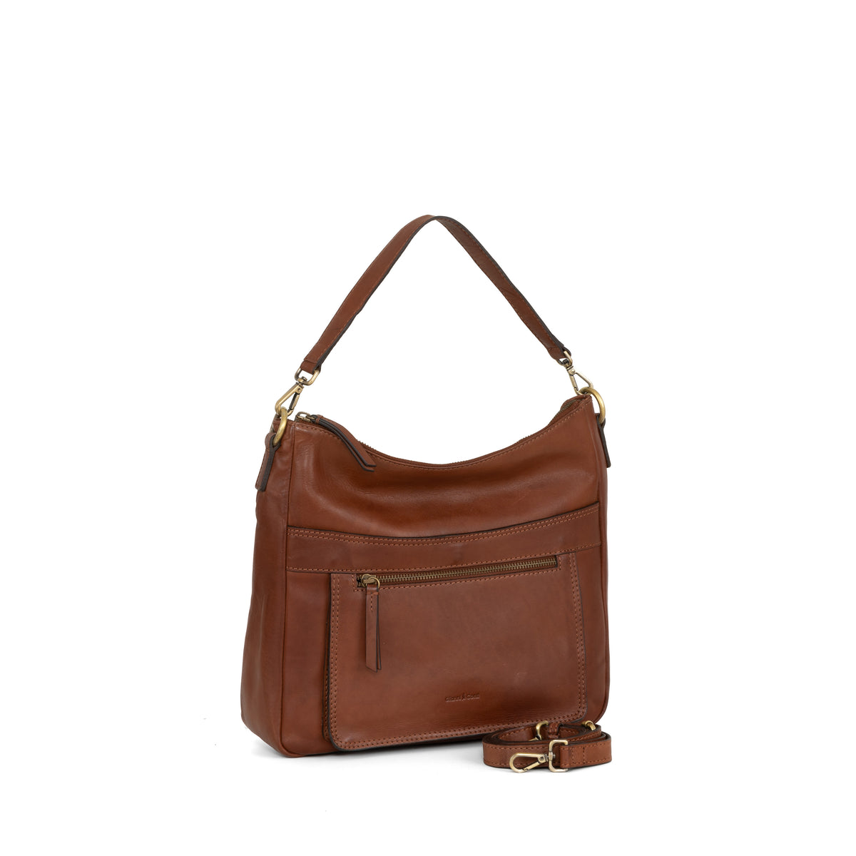 BORSA A SPALLA PAOLA Marrone