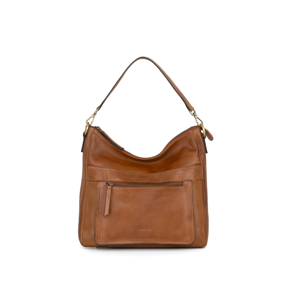 BORSA A SPALLA PAOLA Cuoio