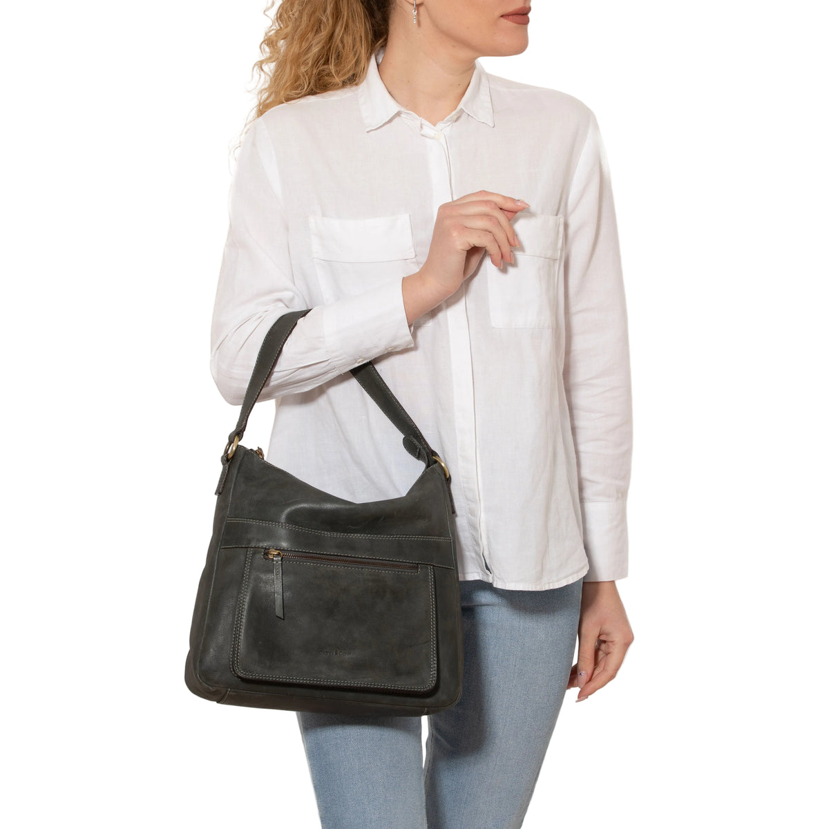 BORSA A SPALLA PAOLA Verde