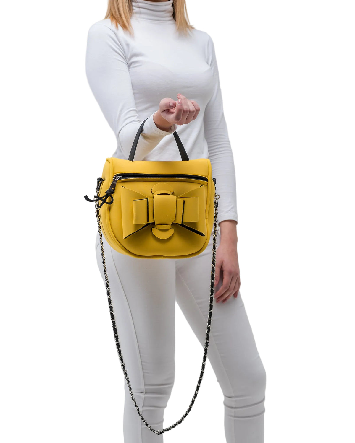 Bauletto in neoprene giallo