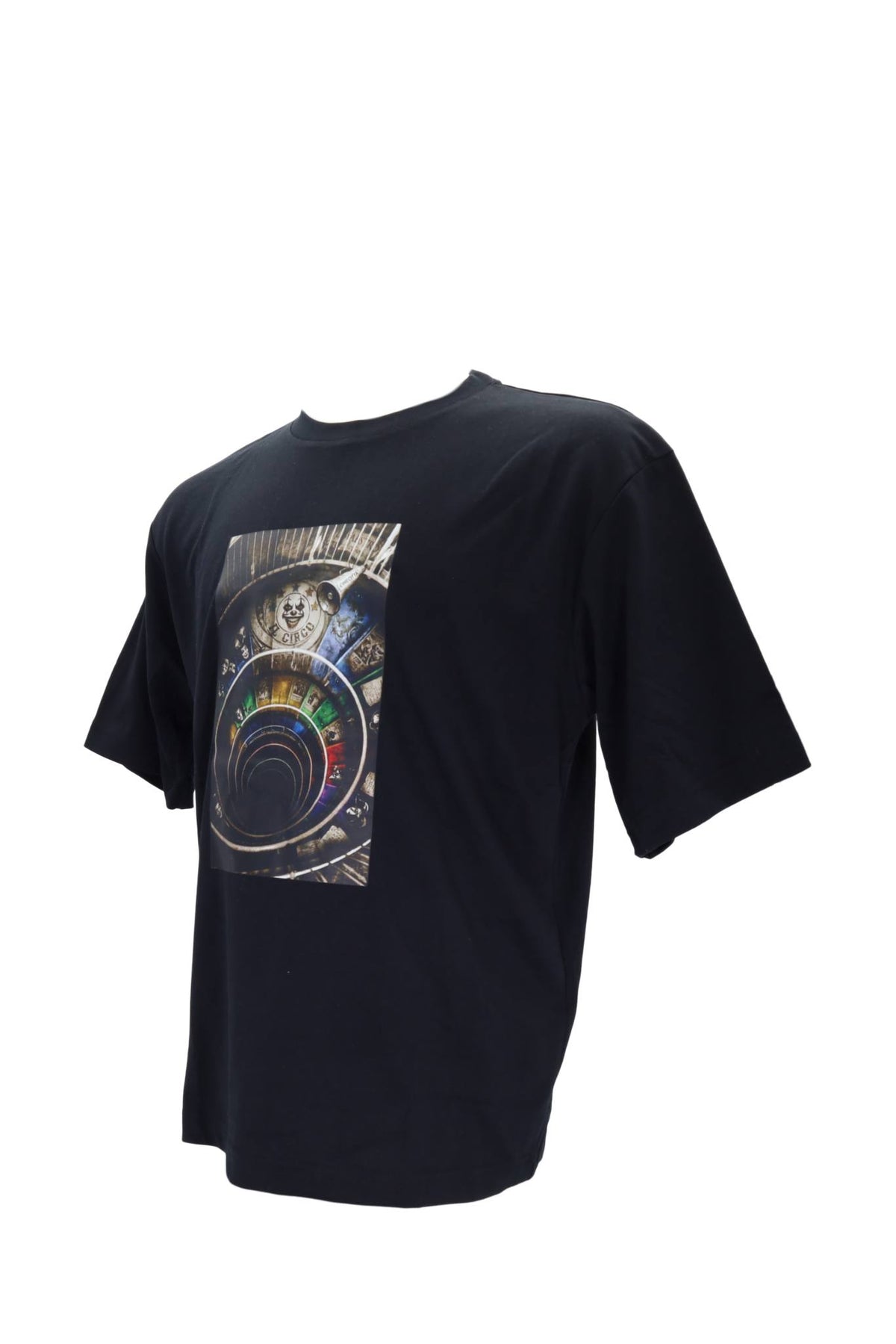 Black Spiral T-Shirt - THE CIRCUS
