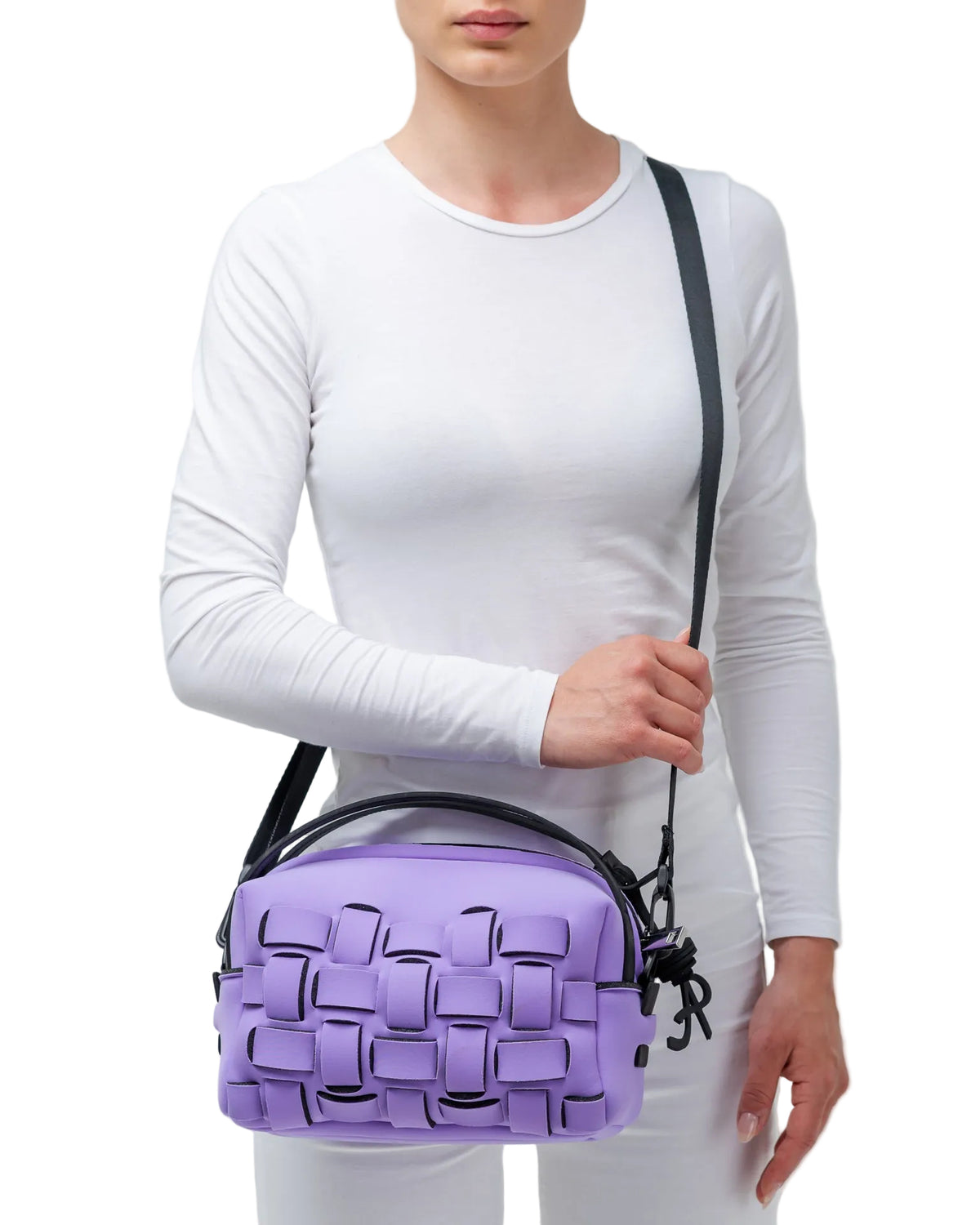 Bauletto in neoprene lilla