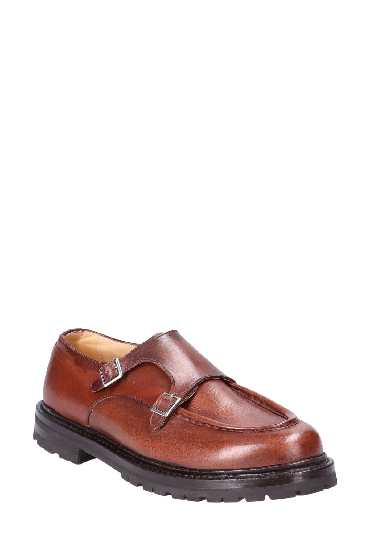 Brown Double Buckle Loafer