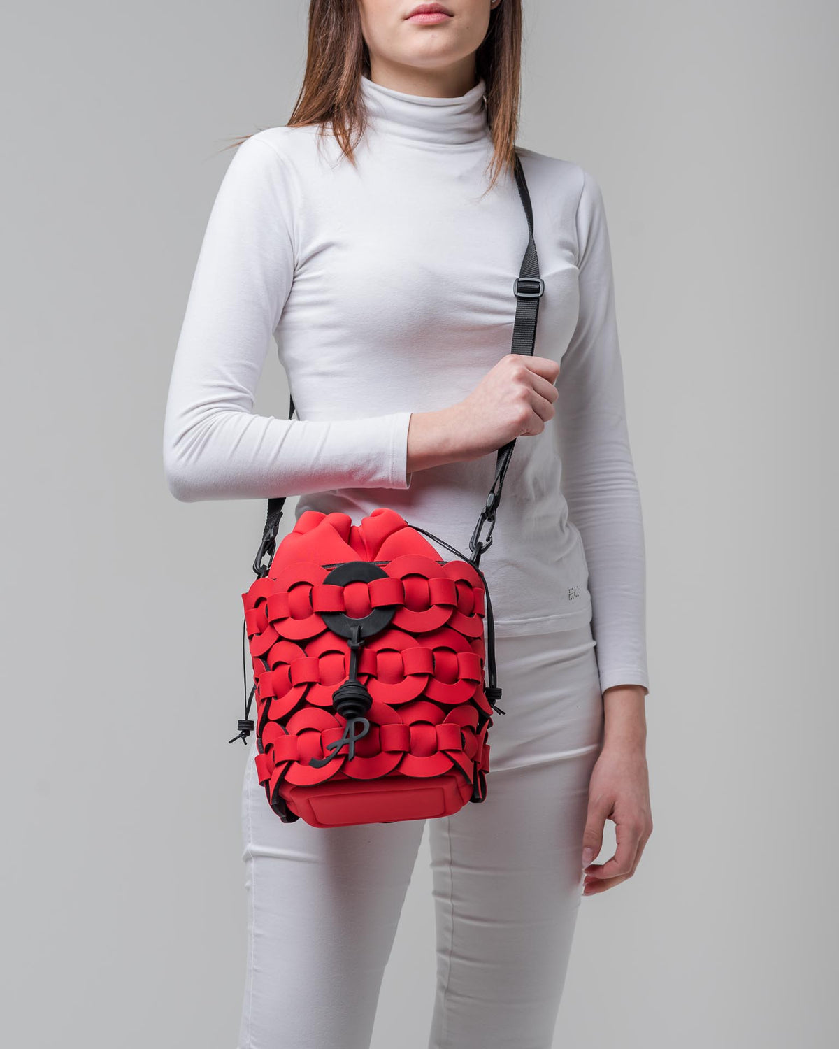 Borsa in neoprene rosso