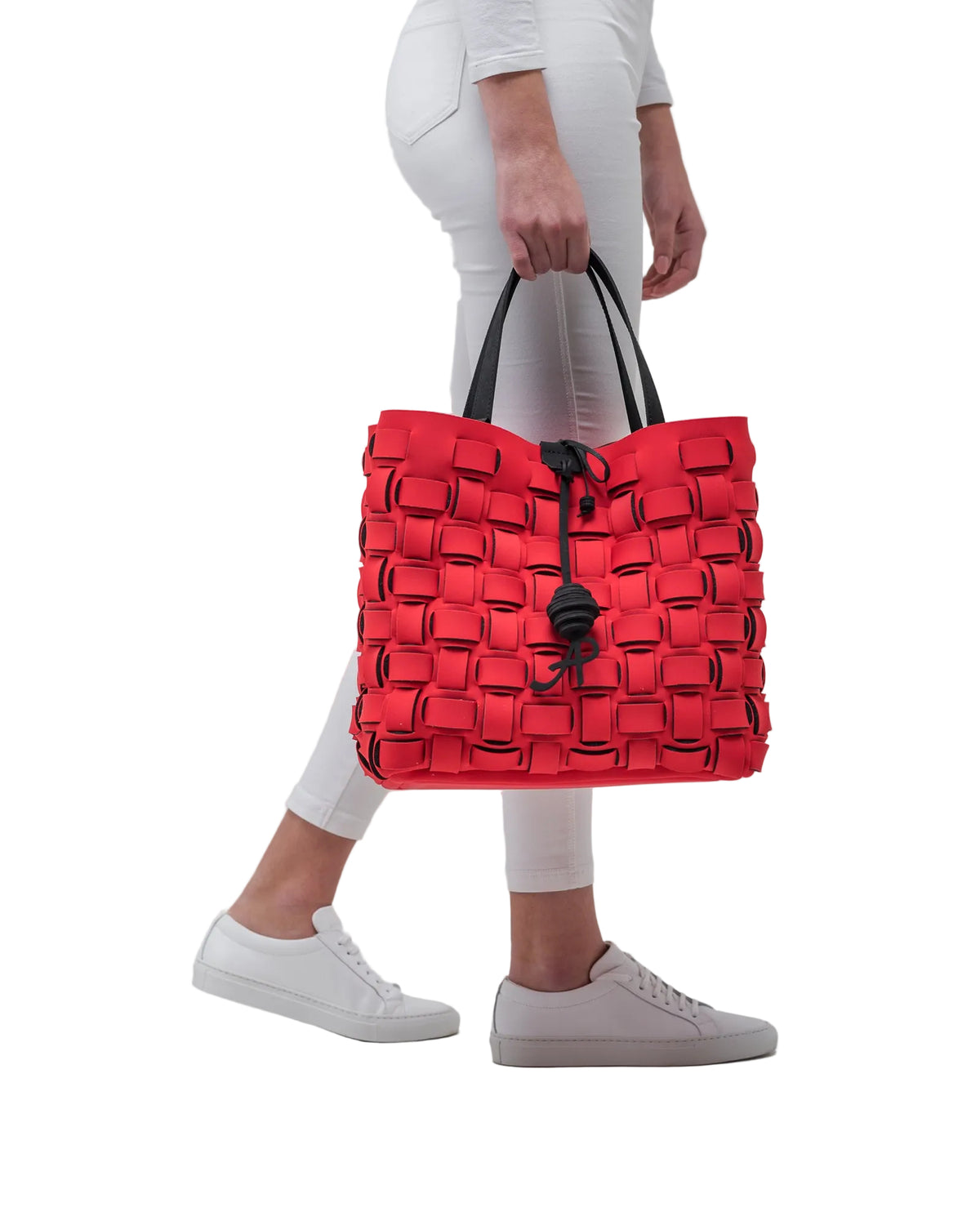 Red neoprene bag