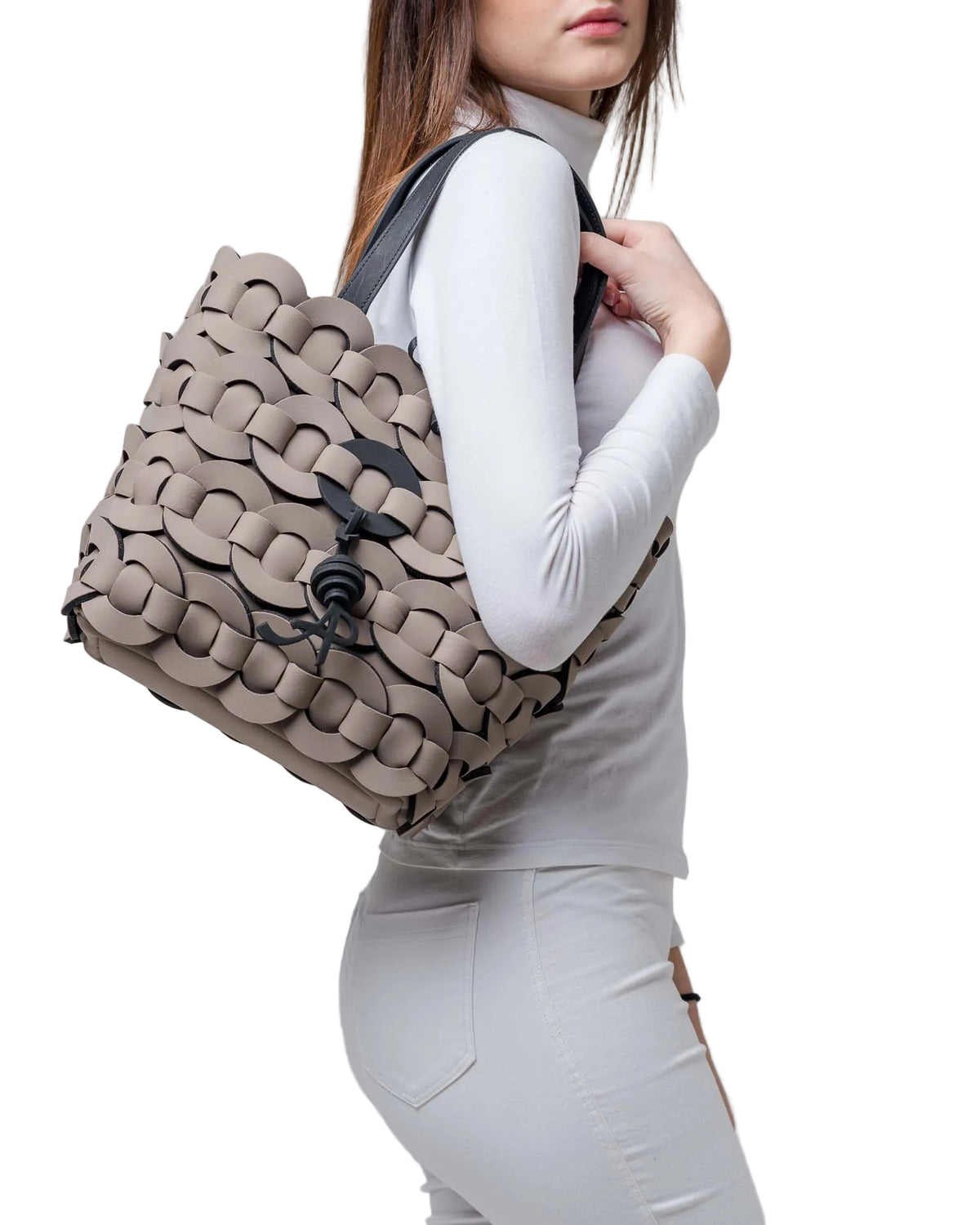 Borsa in neoprene taupe