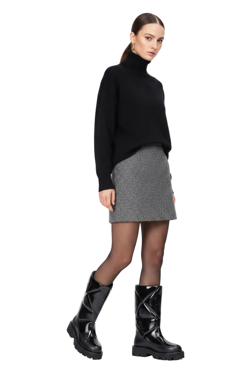 Saso black puffy lack