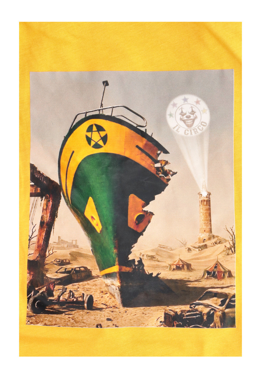 Orange Ship T-Shirt - THE CIRCUS