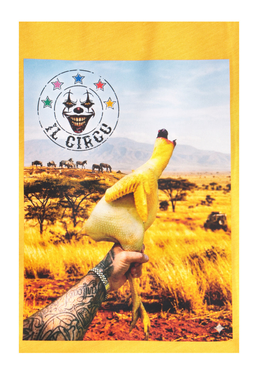 T-Shirt Pollo Liscio Arancio - IL CIRCO