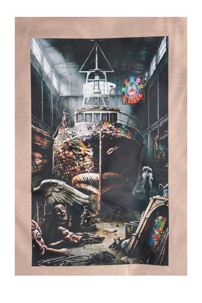 T-Shirt Nave Torre Beige - IL CIRCO