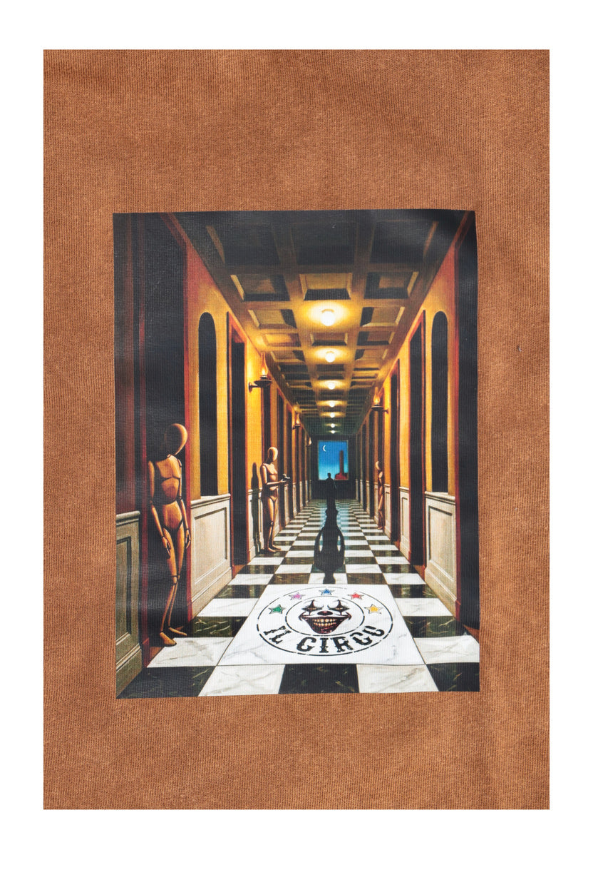 Khaki Corridor T-Shirt - THE CIRCUS