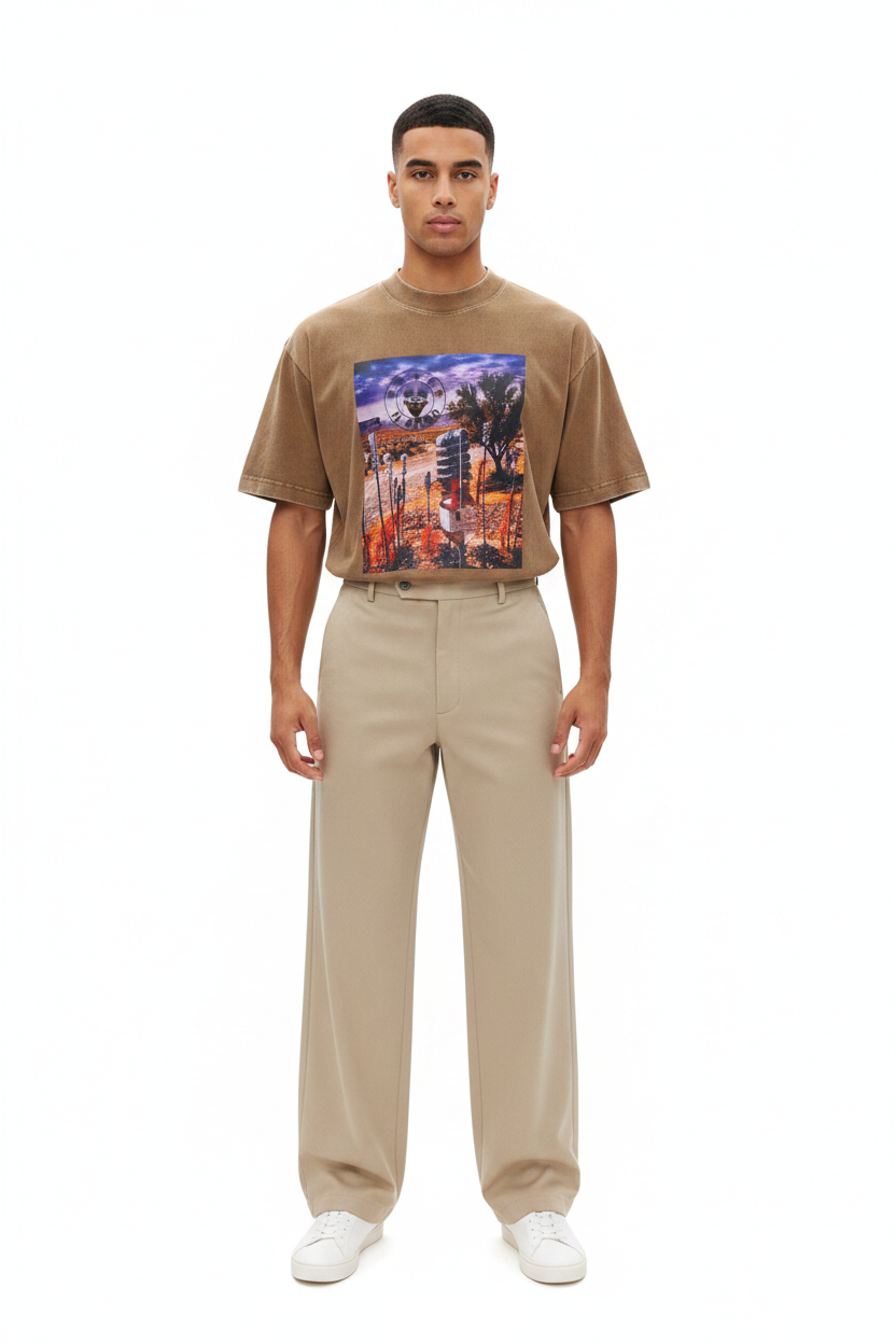 T-Shirt Bottle Khaki - THE CIRCUS