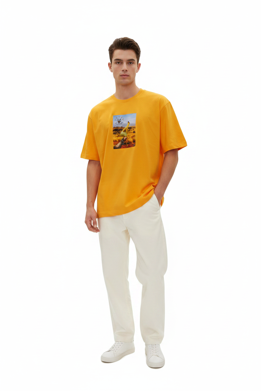 T-Shirt Pollo Liscio Arancio - IL CIRCO