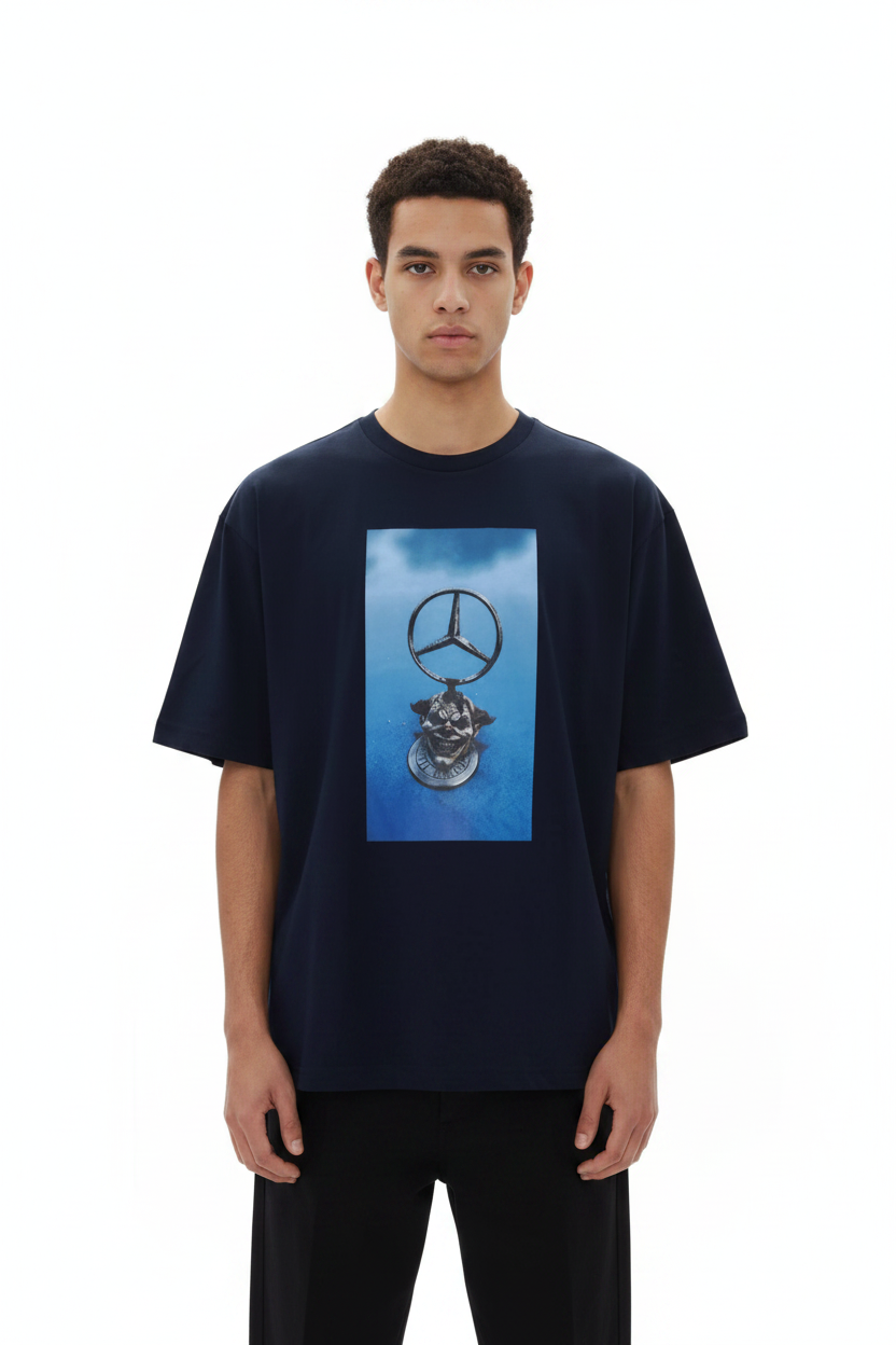 T-Shirt Navy Blue Emblem - THE CIRCUS