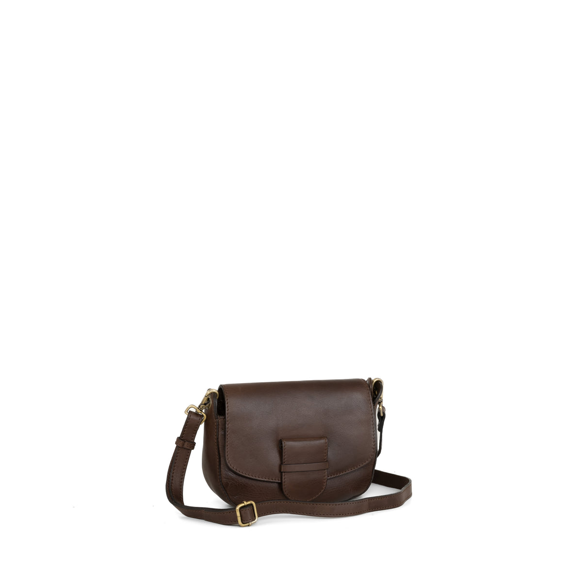 BORSA A TRACOLLA CLOVIS Marrone Scuro
