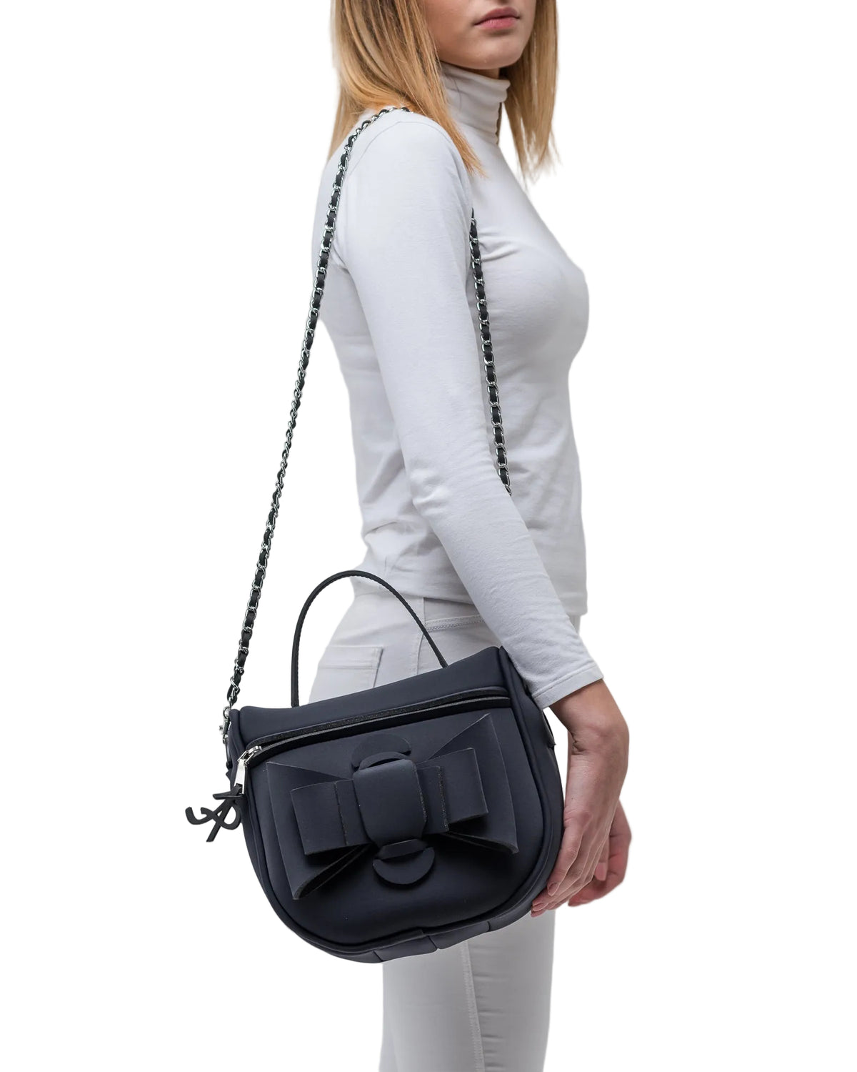 Bauletto in neoprene nero