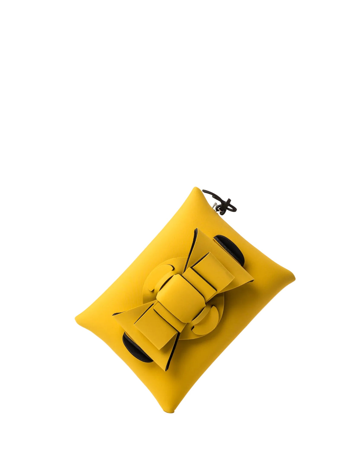 Pochette in neoprene giallo