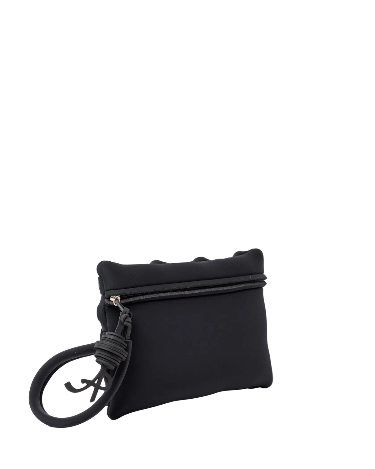 Pochette in neoprene nero