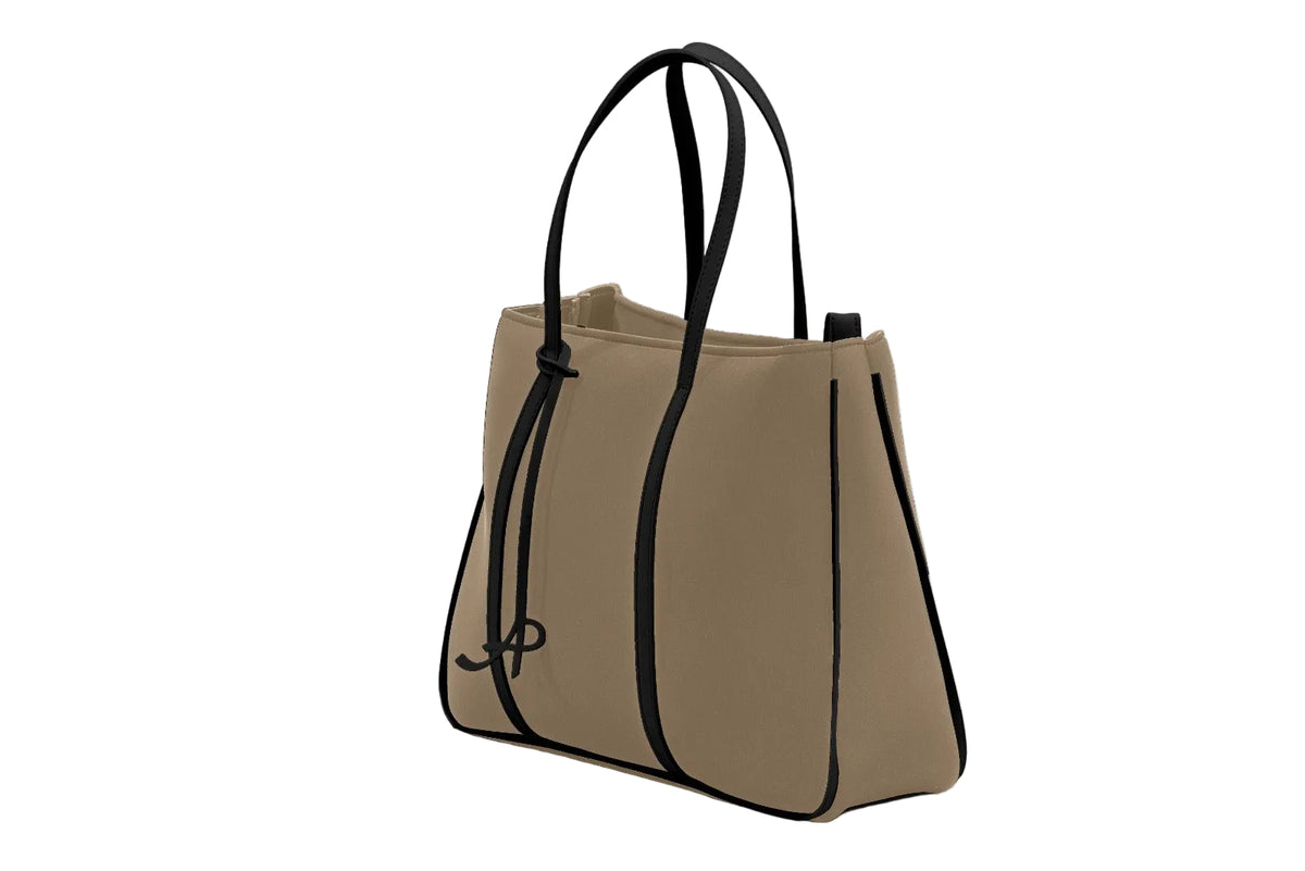 Borsa in neoprene taupe