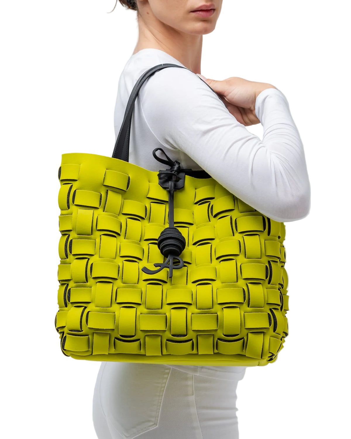 Borsa in neoprene pistacchio