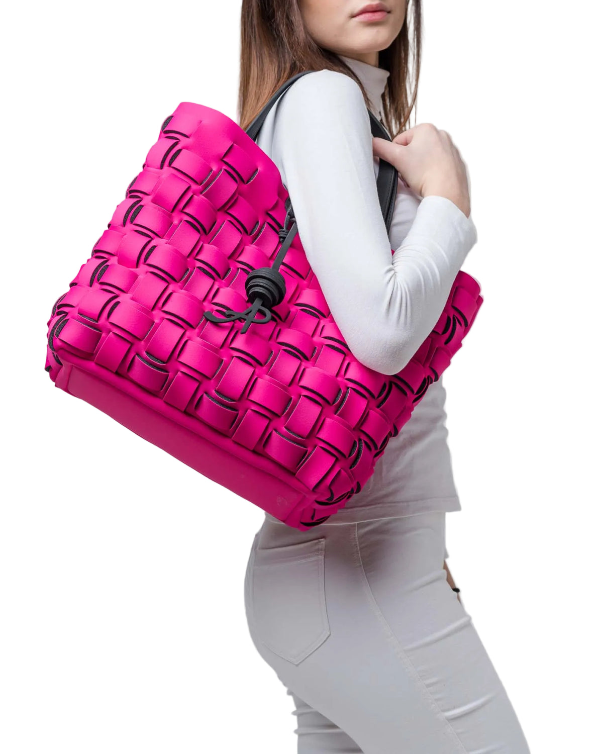 Fuchsia neoprene bag