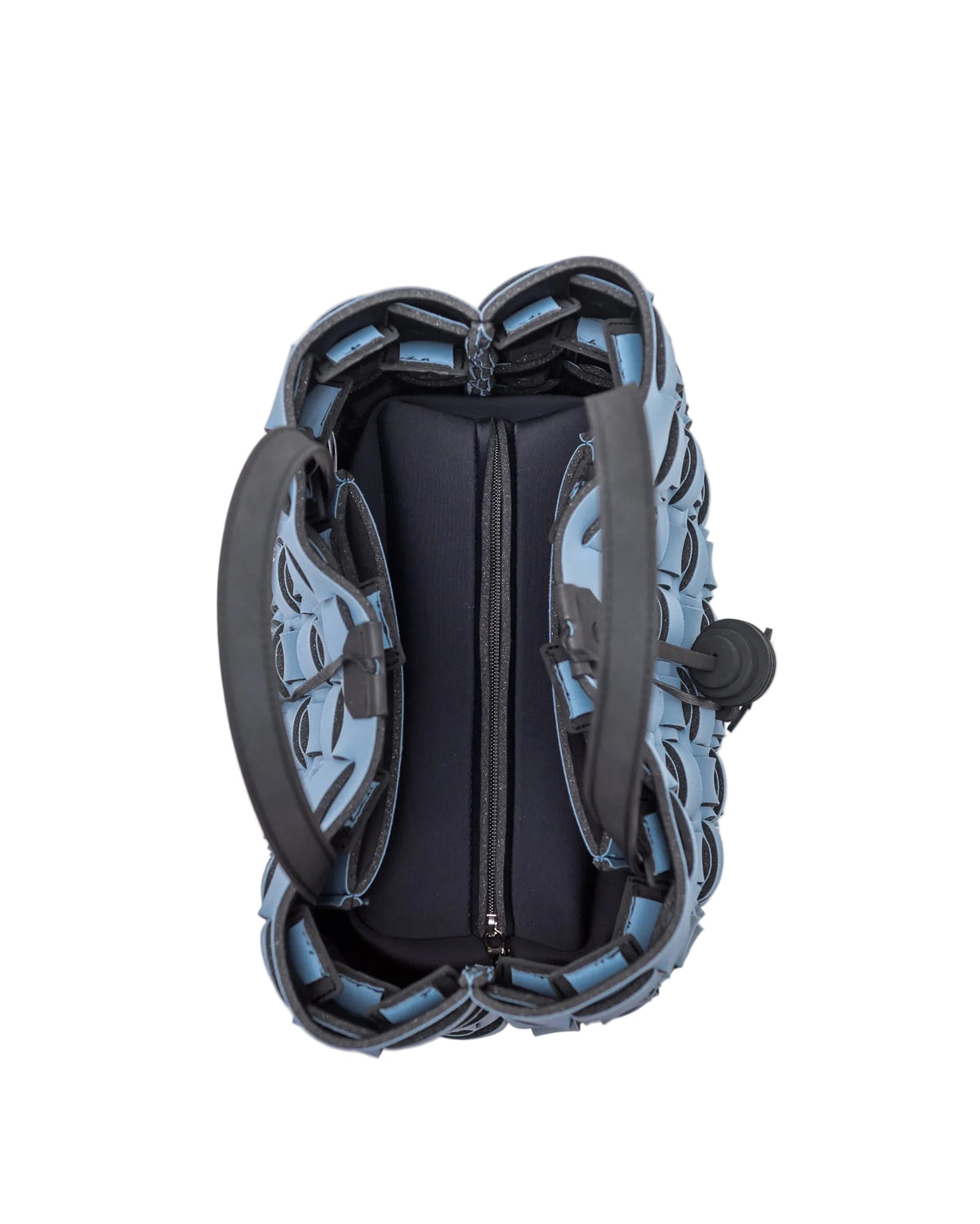 Powder blue neoprene bag