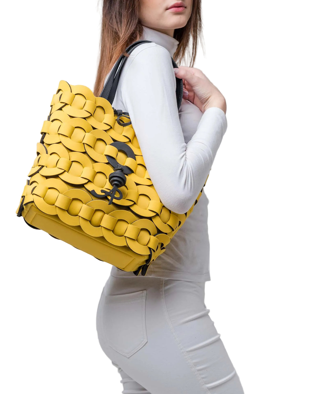 Borsa in neoprene giallo