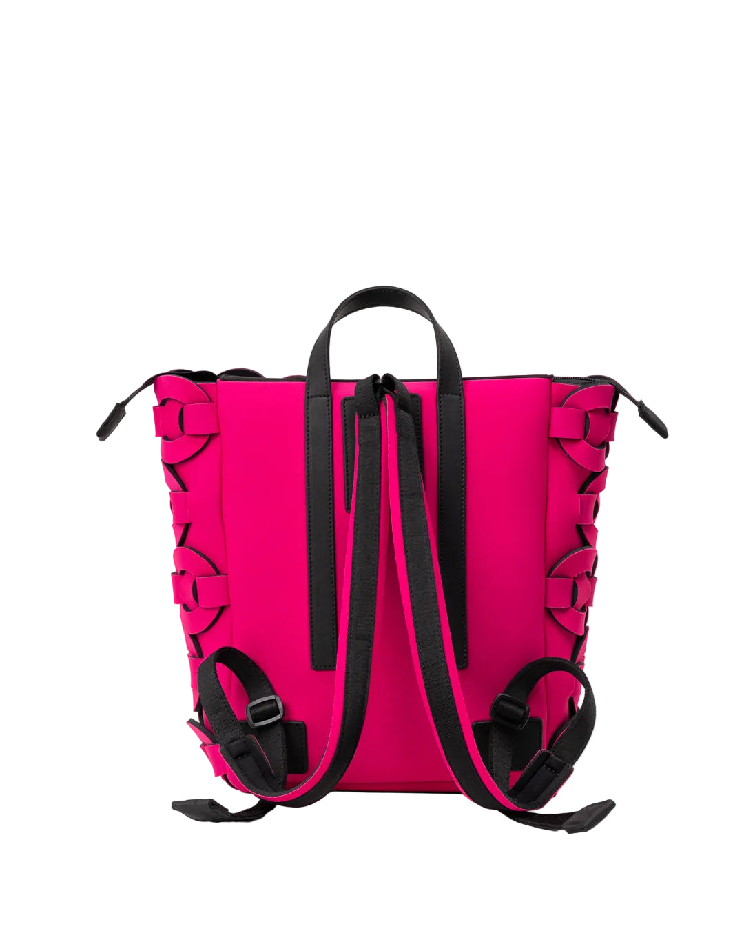 Fuchsia neoprene backpack