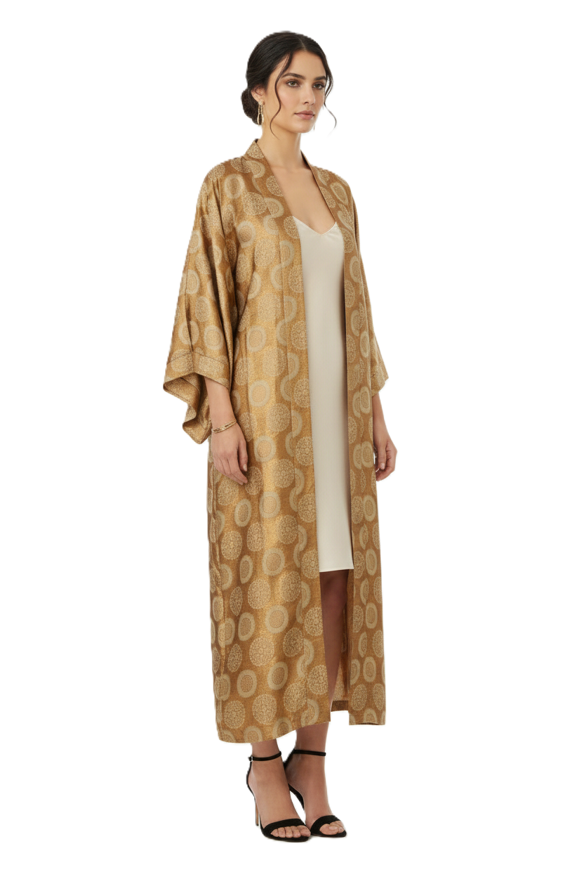 Kimono Brocade Gold Oro