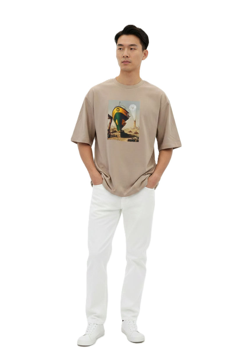 T-Shirt Nave Beige - IL CIRCO