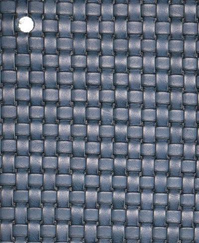 Vitello Intrecciato Blu